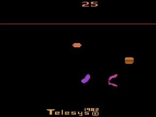 Fast Food title screen for Atari 2600